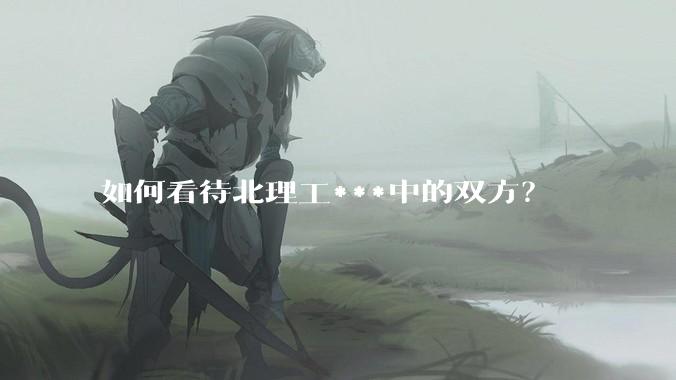 如何看待北理工***中的双方？