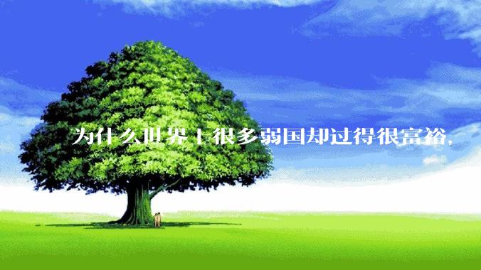 为什么世界上很多弱国却过得很富裕，“落后就要挨打”是不是一个伪命题？