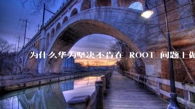 为什么华为坚决不肯在 ROOT 问题上做出让步？