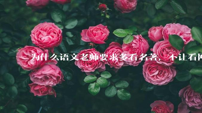 为什么语文老师要求多看名著，不让看网络***？
